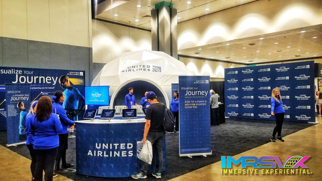 United Airlines Visualize your Journey 360 Projection Dome 